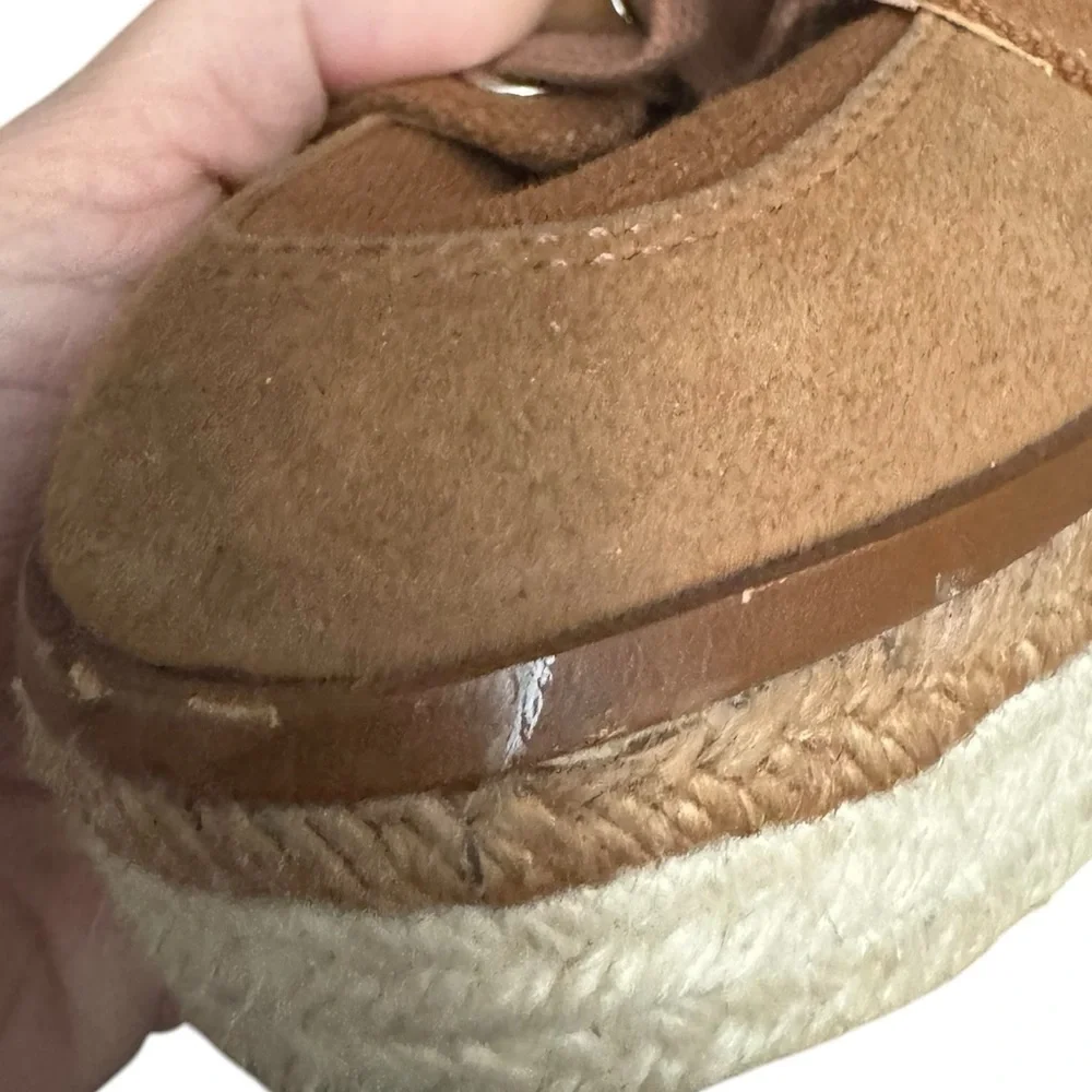 Schutz Platform Espadrille Sneaker Shoes Size 7.5
